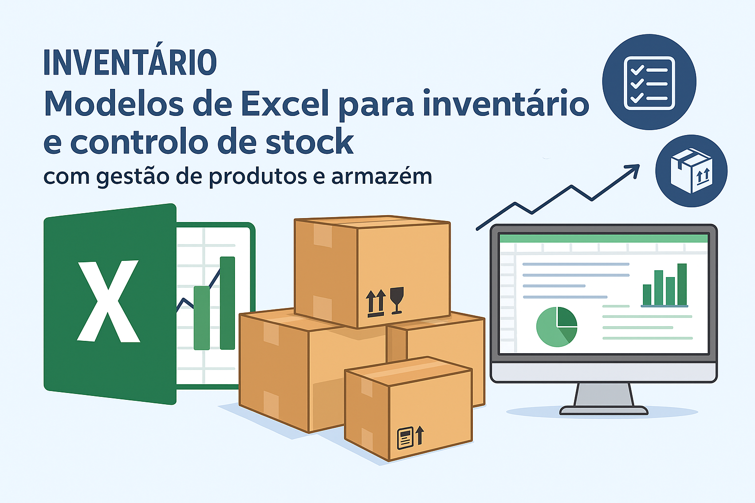 INVENTÁRIO Modelos de Excel para Inventário | Controle de Stock Gratuito