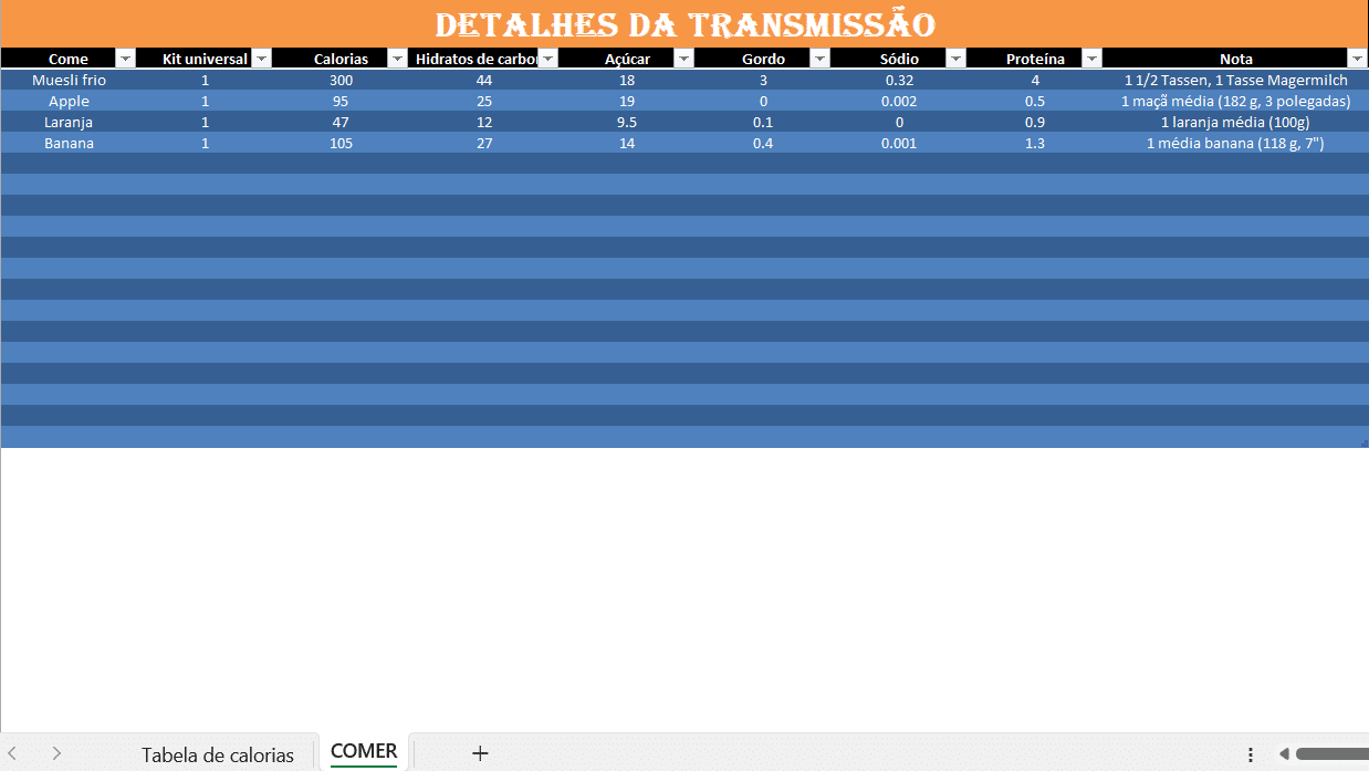 Atualização diária de jornal em Excel para registo pessoal